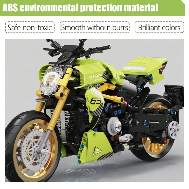Конструктор мотоцикл Набор строительных блоков алдульты супермотоцикл набор