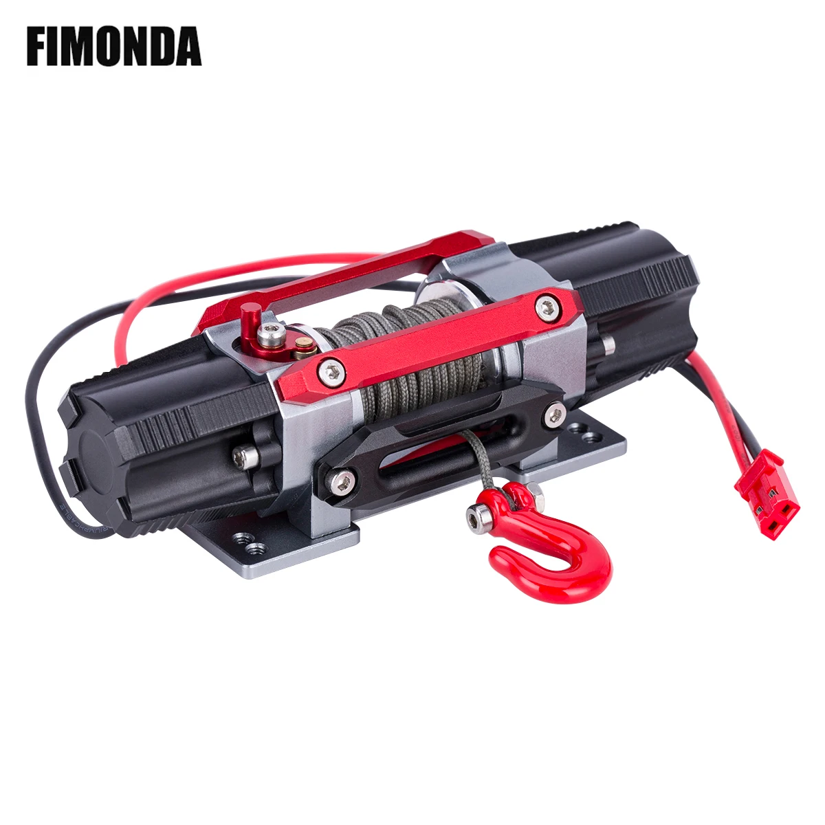 Двухмоторная металлическая лебедка с имитацией металла для 1/8 1/10 RC гусеничного