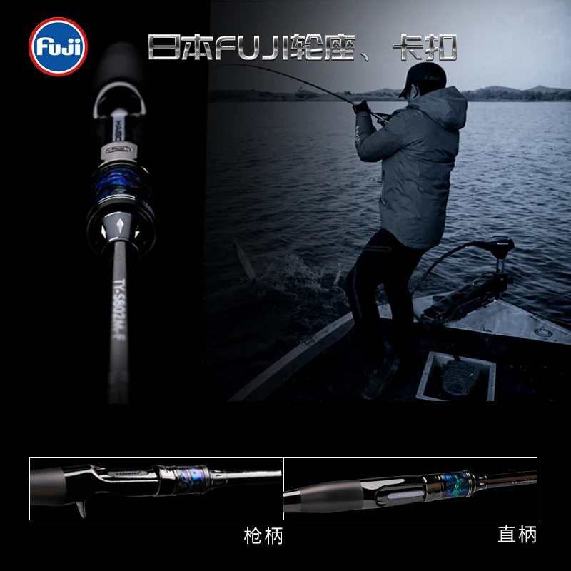 

HAIBO Tian серия длинные рыболовные удочки 2 секции спиннинг кастинговое удилище Fuji SIC кольцо Цельный полный углеродный TORAY легкий вес