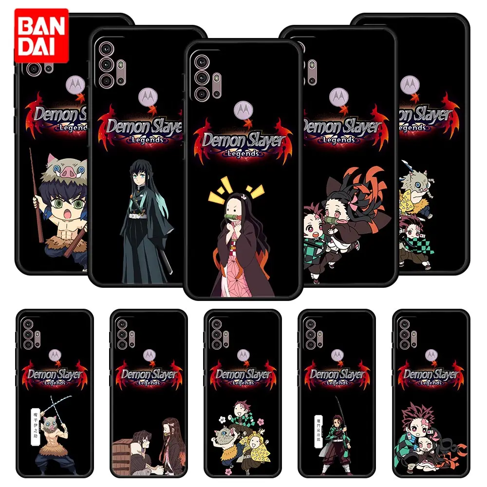 

Cover Case for Motorola G30 G31 G50 G60 G60S G8 G9 G200 Power Lite Plus Play 5G Style Casing Shockproof Anime Demon Slayer
