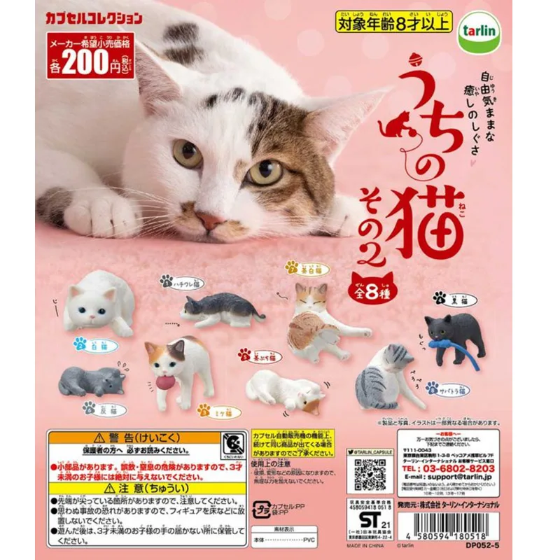 

Japanese Genuine EPOCH Gashapon Capsule Toy Cute Cat Fiugre Gacha Model Table Ornaments Gifts for Children