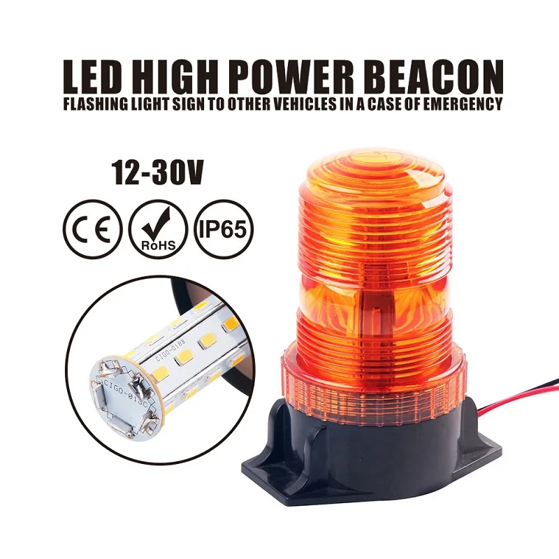 

Flash Beacon Strobe Emergency Lamp DC 12V 30 LED Strobe Flashing Light Truck Warning Light Car-styling Universal Car Accessories
