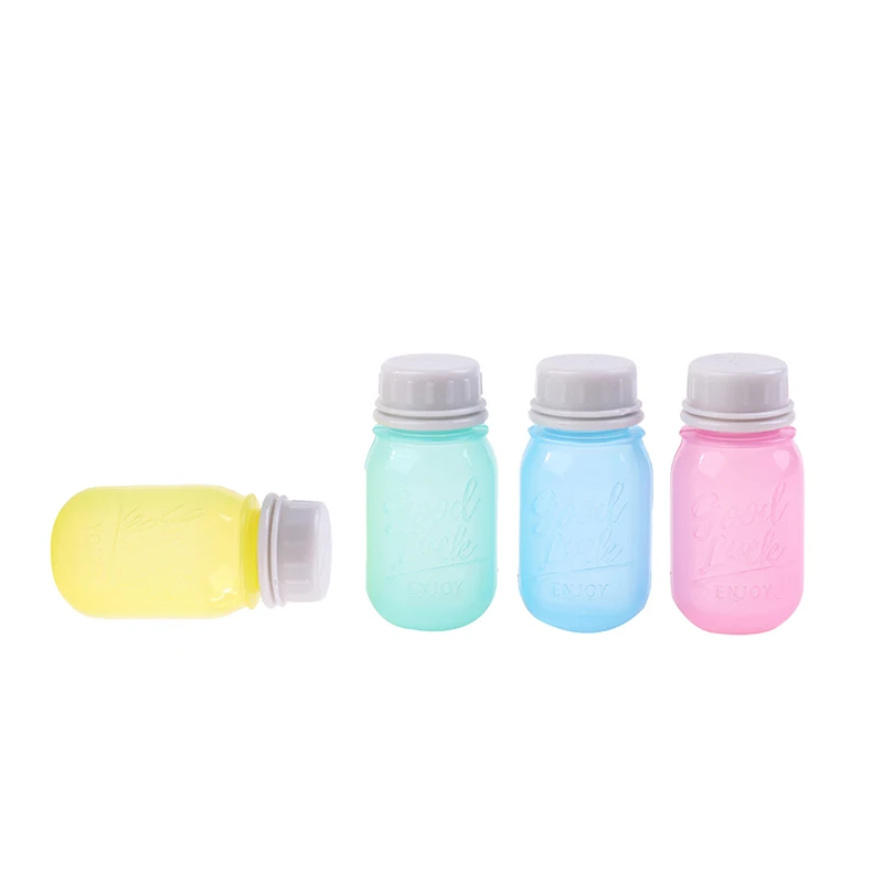 

4pcs/set Mini Tomato Ketchup Bottle Portable Small Sauce Container Salad Dressing Container Pantry Containers for Bento Box