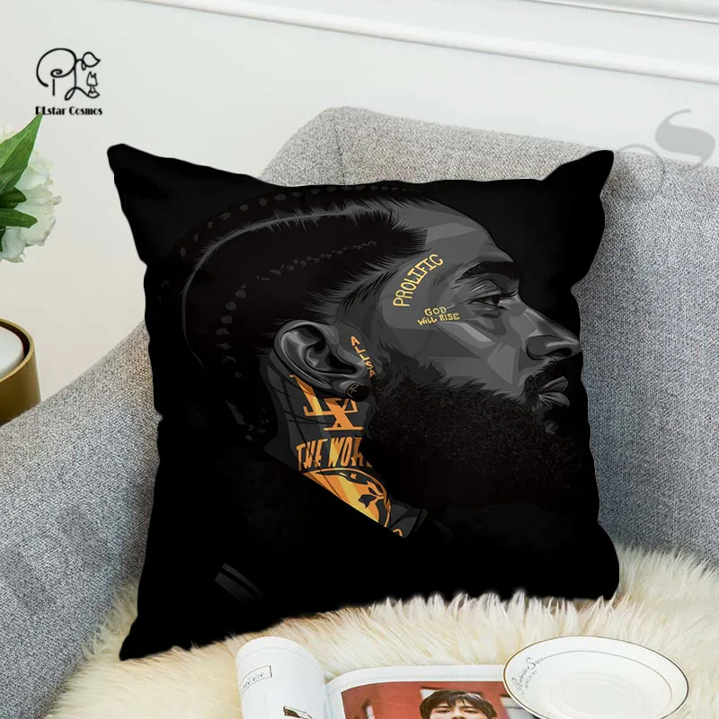 

2PAC Nipsey Rapper Новейшая домашняя подушка для кровати, чехол из полиэстера, декоративная подушка, чехол для дивана, наволочка для дивана, стиль 2