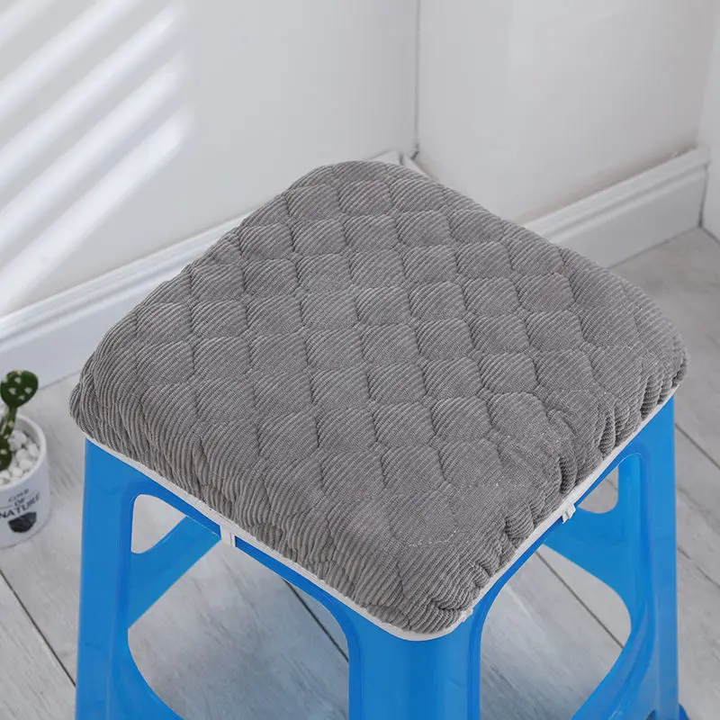 

Cotton corduroy square stool seating and thickening square in winter to keep warm seasons general set of enclosures
