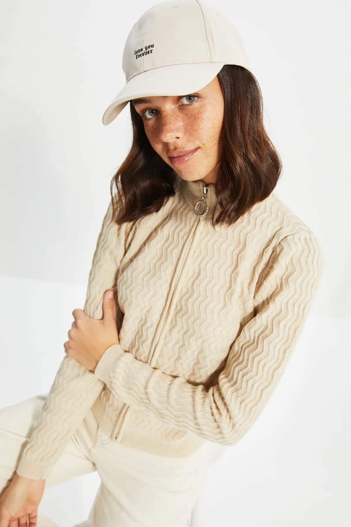 

Trendyol Zipper Knitwear Cardigan TWOAW22HI0420