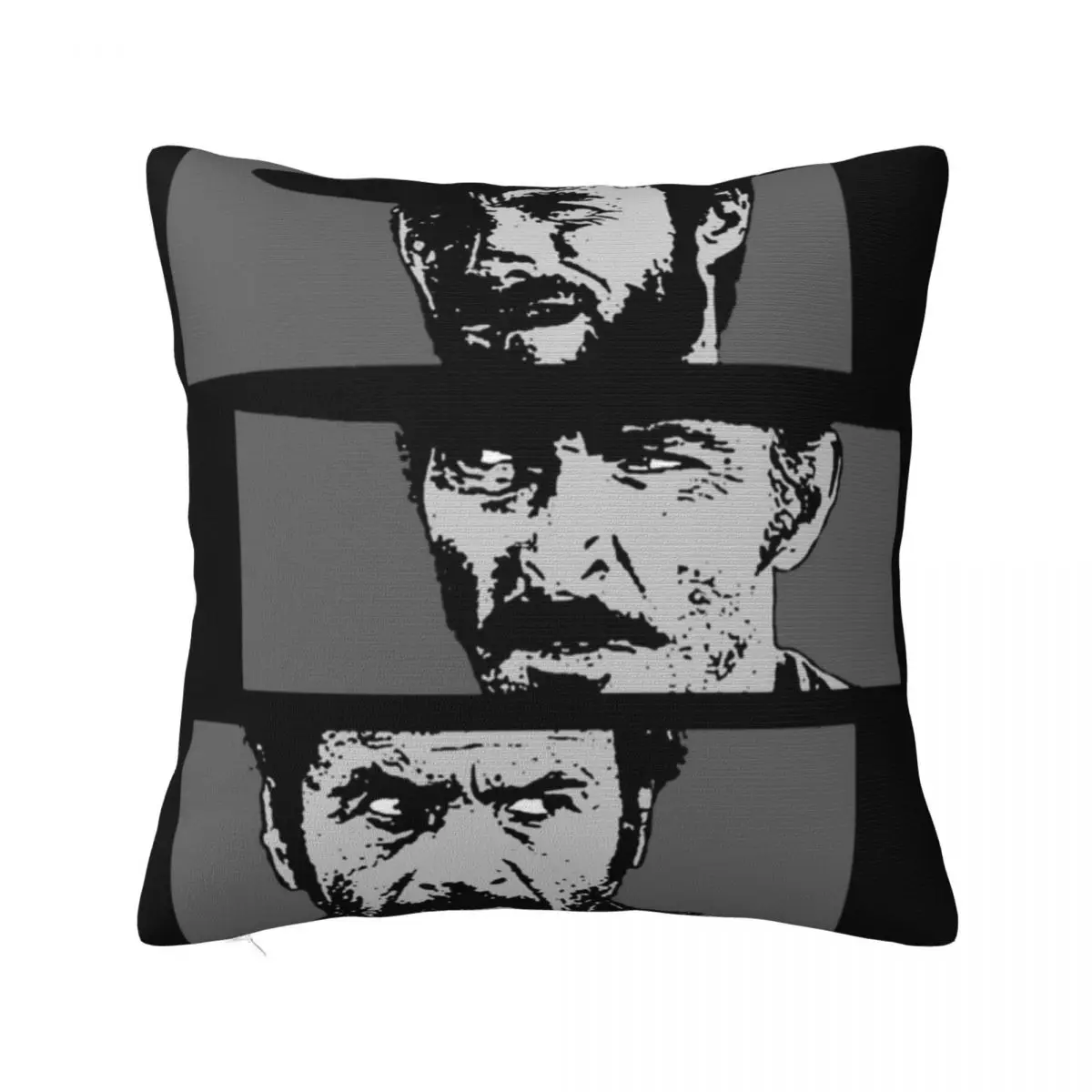 

Blondie Angel Eyes Tuco Faces Pillowcase Polyester Cushion Cover Decor The Good The Bad The Ugly Pillow Case Cover Seat 40cm