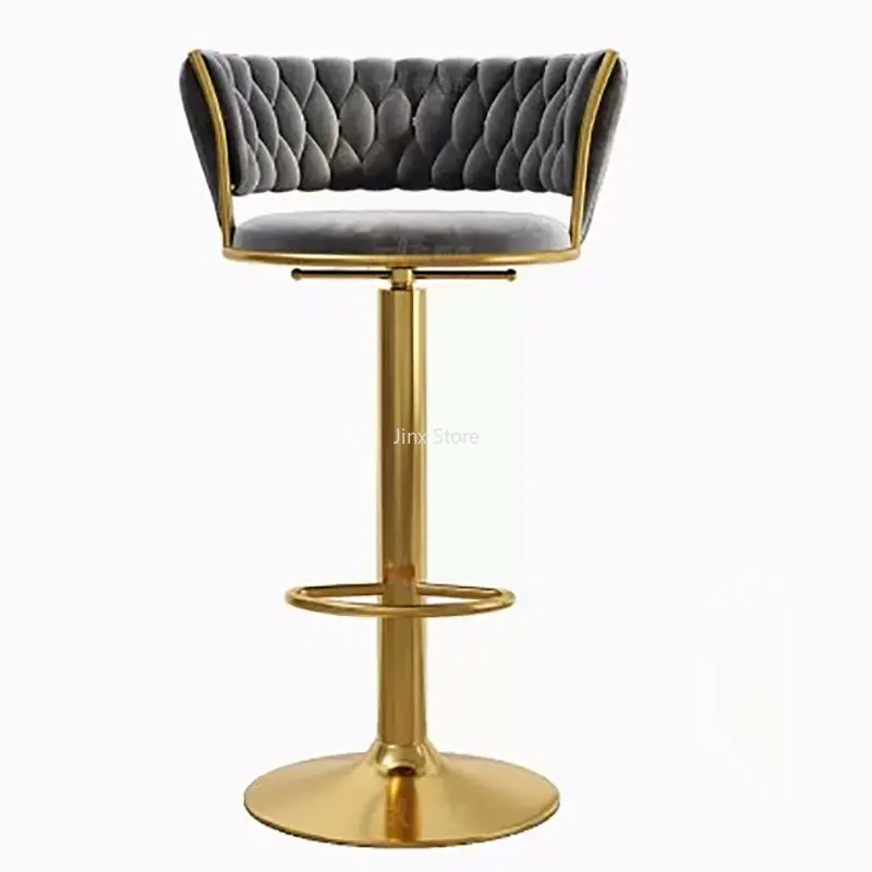 

Nordic Accent Highchairs Bar Stools Reception Luxury Designer Highchairs Vanity Modern Dinning Chaise Haute Bar Furniture BY016