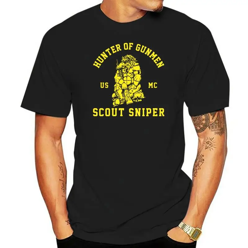 

2022 Fashion Hot NEW HUNTER OF GUNMEN SCOUT SNIPER USMC T SHIRT SIZE S-4XL Tee shirt