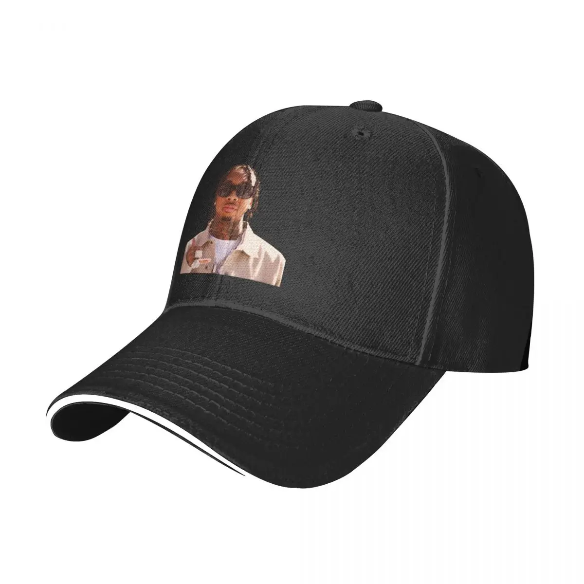 Tyga Funny Rapper Fanart Baseball Cap blind cover eyes black ray cool University Trucker Hat Wholesale Women Retro Baseball Caps