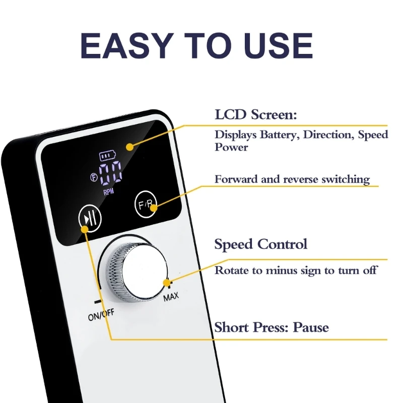 Набор электрических сверл для ногтей RXJC 45000 об/мин машина сверления с низким