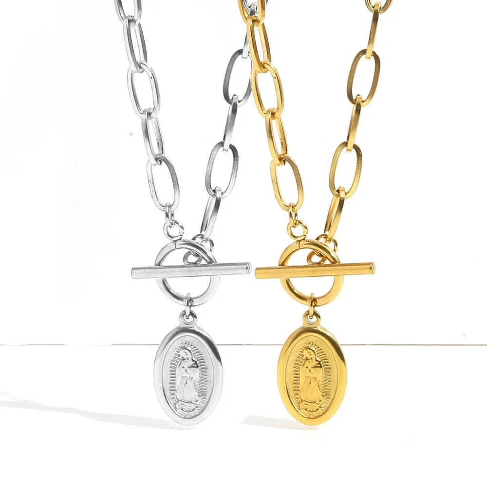 Женское Ожерелье из нержавеющей стали золотистого/серебристого цвета