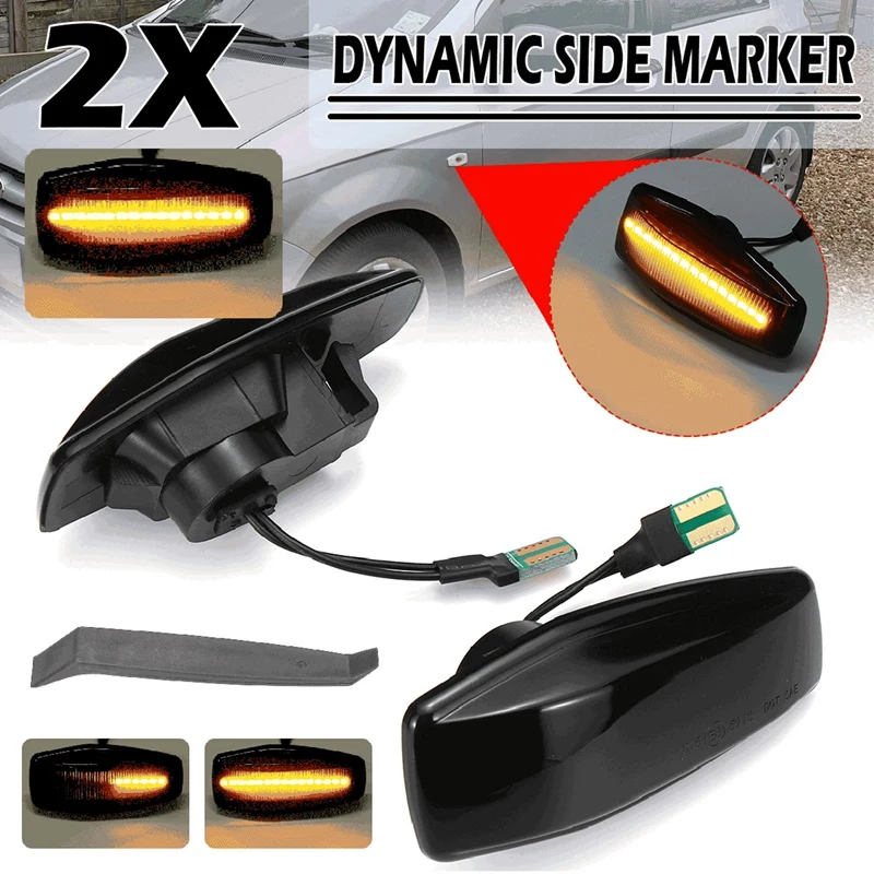 

Dynamic Turn Signal LED Side Marker Light Flashing Indicator For Hyundai KIA Rio (DE) Sportage (JE) Sedona (VQ)