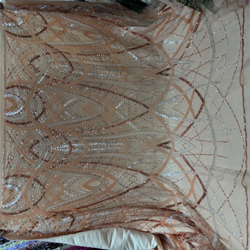 Роскошная африканская Тяжелая кружевная ткань 2023 высококачественные