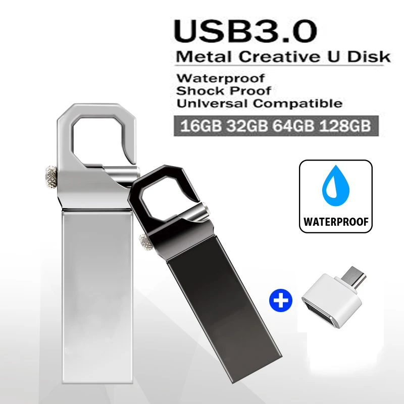 

Fast Speed Cle USB 3.0 Pendrive 128 GB OTG USB Flash Drive 256GB 128GB Metal Pen Drive 2TB 1TB 512GB Memoria USB Memory Stick