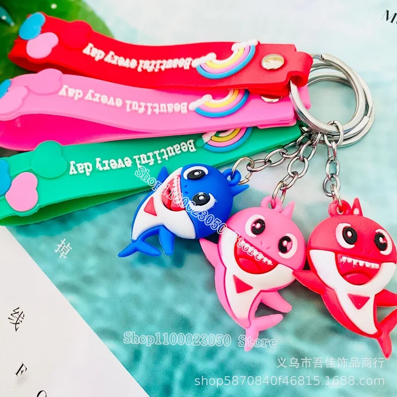 Ключница Baby Shark Marine Life Ключевой кольцо Карикатурная милая кукла Подвеска Для школьной сумки машины Аксессуары для детей | Отзывы и видеообзор