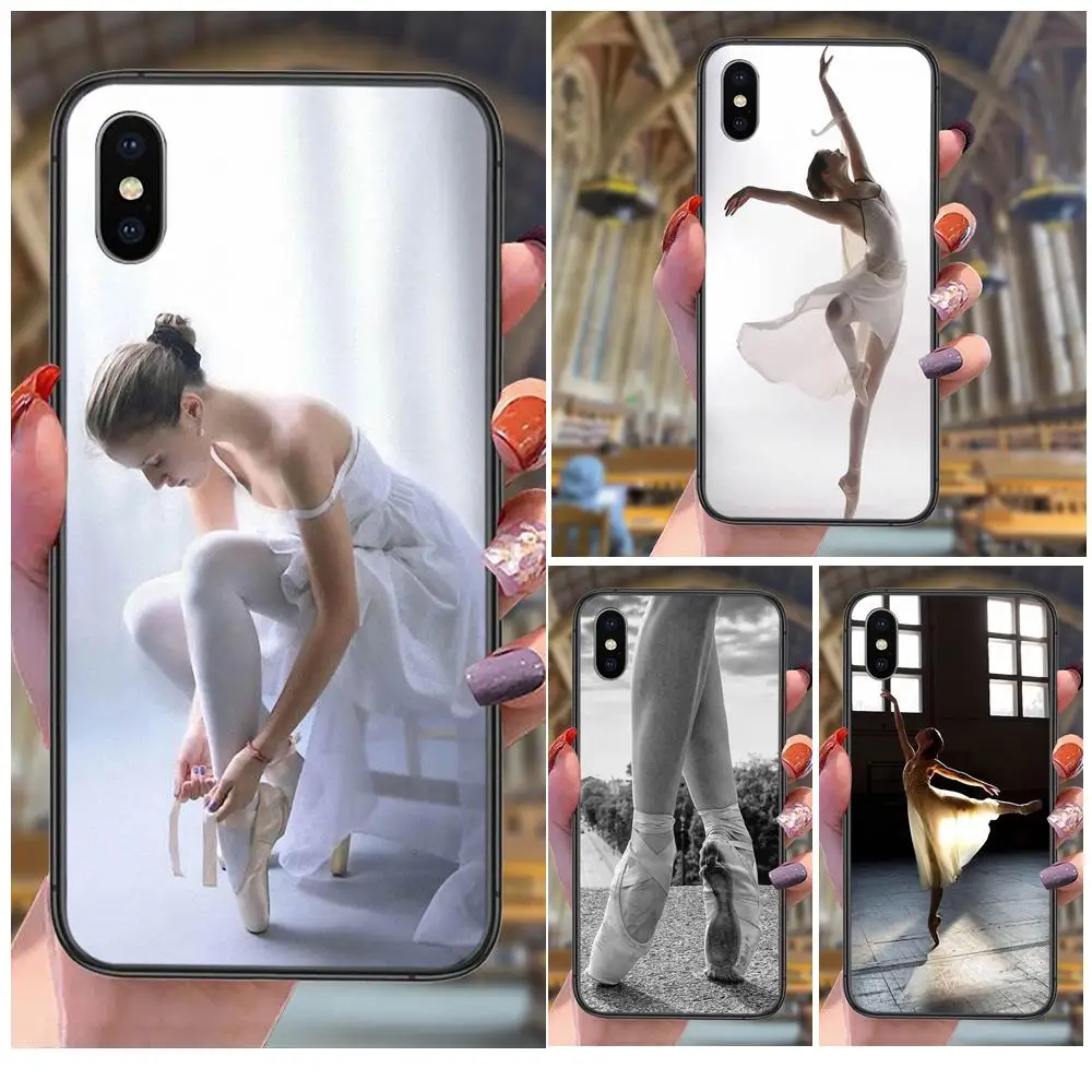 

For Samsung Galaxy A72 A725F A71 A70 4G 5G A50 A40 A30 A20 A10S A02 Fiyat Ballerina Ballet Pointe Shoes Soft TPU Fashion