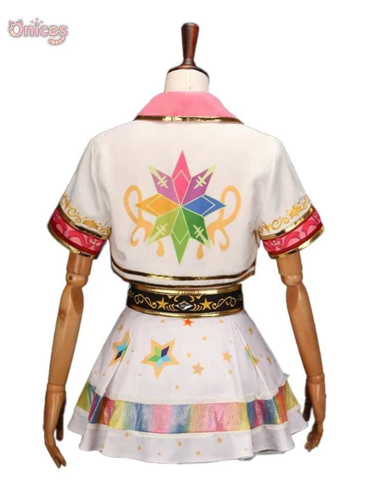 Костюм для косплея Aikatsu Ichigo Hoshimiya Starway, униформа для выступлений, полный комплект для женщин, наряд для вечеринок Onicos (art.: 3920d9e45b7ec) - 3920d9e45b7ec