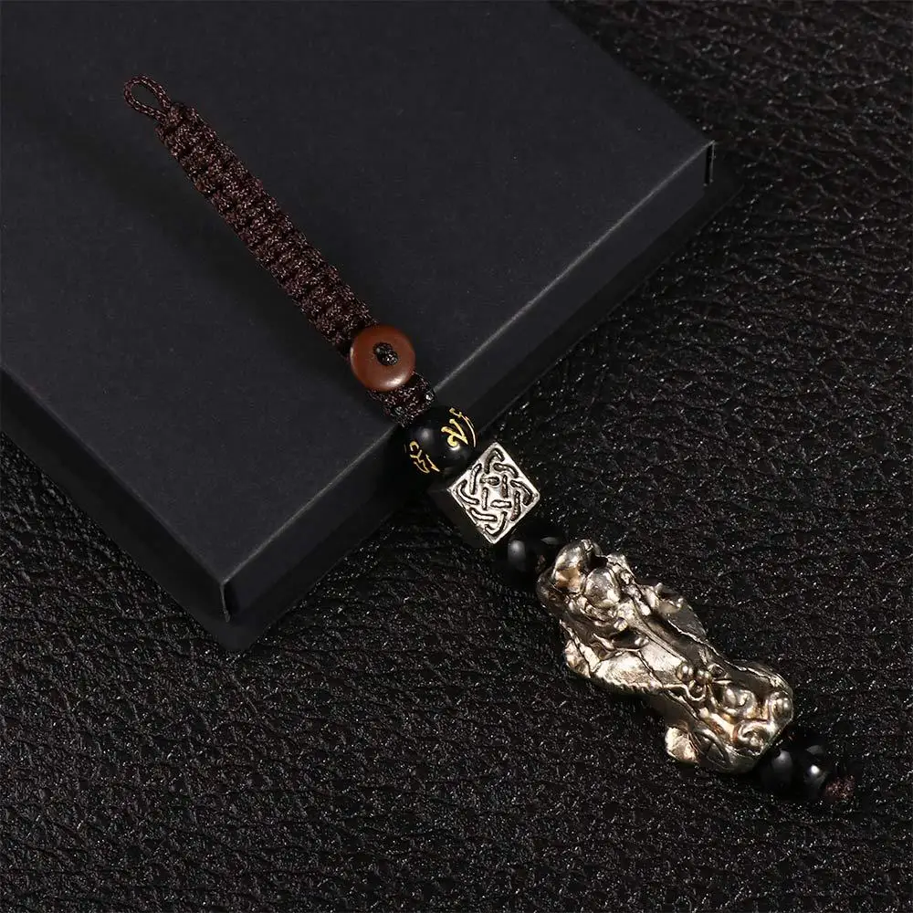 Бусины из обсидиана привлекают сумку богатства кулон сделай сам безделушки