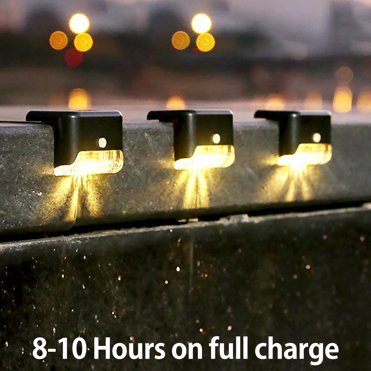 

4PC LED Solar Stair Lamp Outdoor Fence Light Garden Lights Solar Underwater Glow Globe Night Light LED Glow Ball Lamp Waterproof