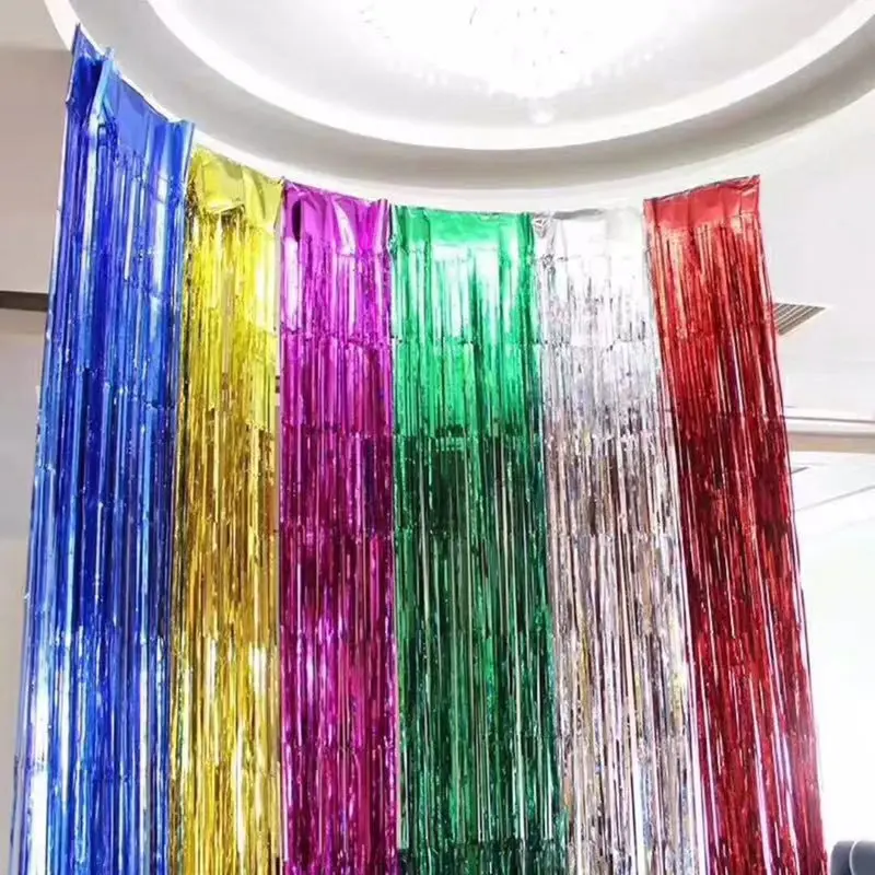 

10Pcs Party Backdrop Curtain Rain For The Photo Birthday Party Decorations Adult Wedding Backdrop Anniversaire Balloon Drizzle