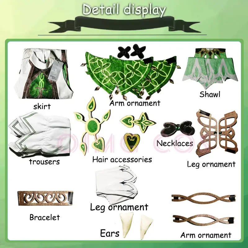 Костюм Нахида для косплея Genshin Impact