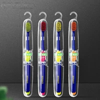 1pcs double ultra soft toothbrush bamboo charcoal nano tooth brushes dental personal care teeth brush support wholesale