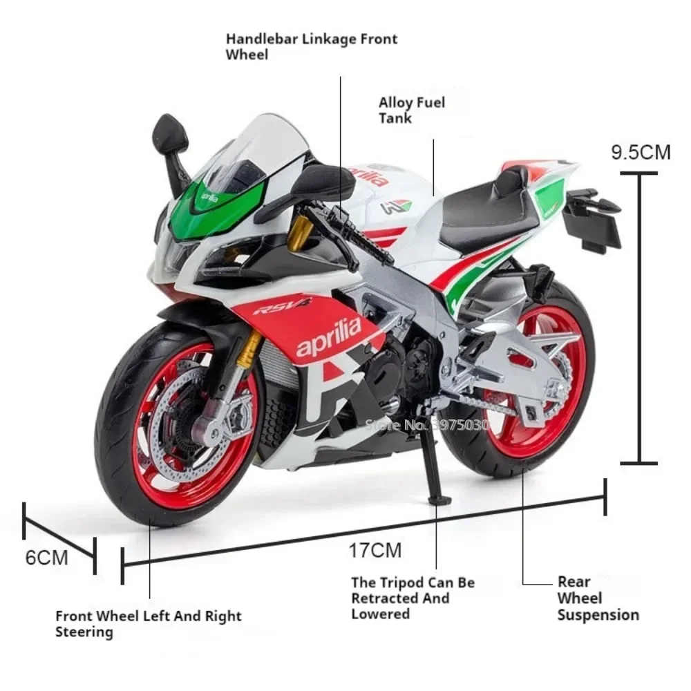 1:12 APULIA RSV4 SUZUKL GSX сплав модель автомобиля игрушки литье под давлением переднее