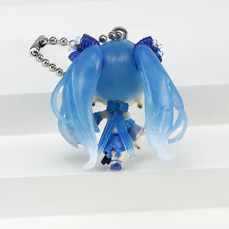 Брелок Hatsune Мику 4 см с аниме-фигуркой супер милый брелок подарок для девочек
