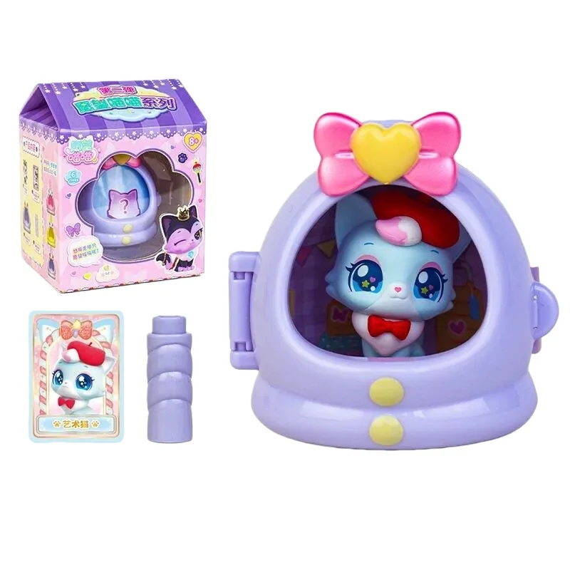 Фото Милая игрушка-кошка Cute Wish: Слепая коробка, вторая серия, интернет-хит, модная коллекционная фигурка-игрушка для дома, подарок на день рождения №3