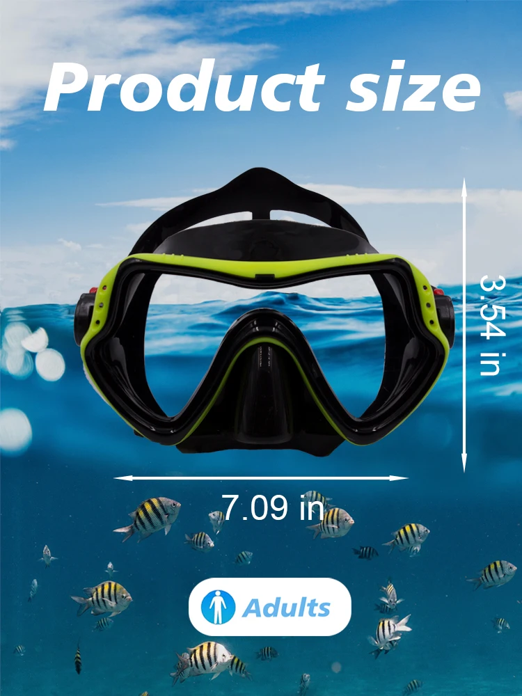 Маска для подводного плавания плавательные очки профессиональная маска