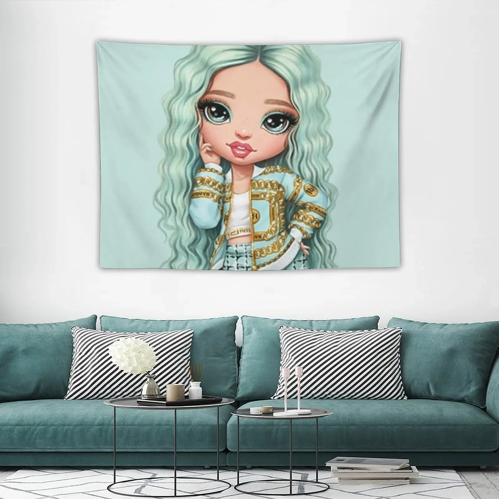 Радужный гобелен высокой Дафни Минтон украшение для комнаты эстетические