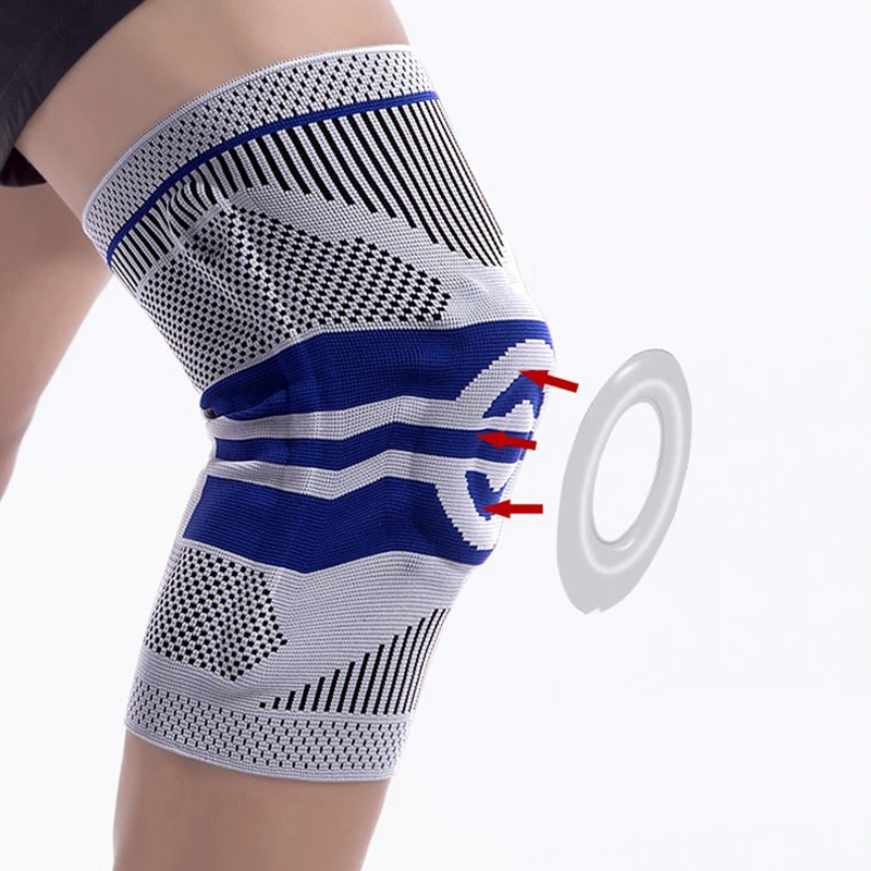 2 шт. спортивный наколенник мужской силиконовый защитный на весну для баскетбола