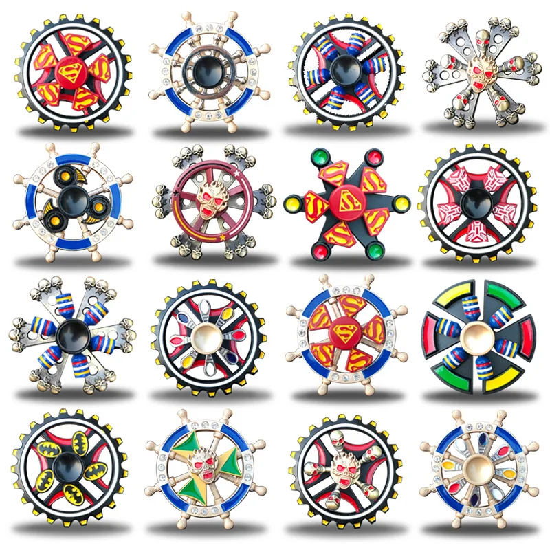 

Double-layer Fidget Spinner Metal Decompression Finger Spinner Adult Kids Stress Relief Gyro Fidget Toy Creative Decompression