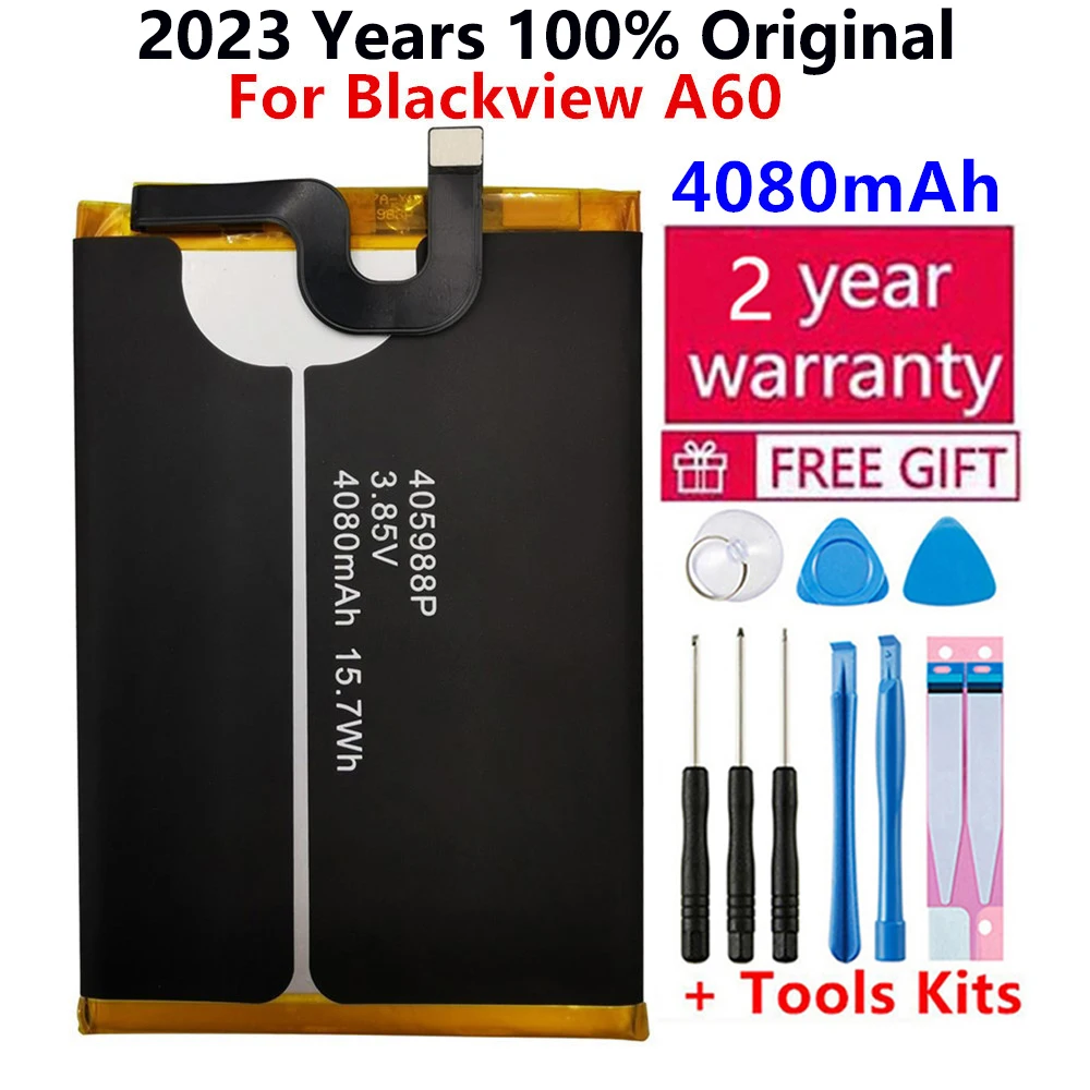 

100% New Original 4080mAh Battery For Blackview A60 Smart Mobile Phone li-ion Battery Mobile Phone Batteries + Free Tools