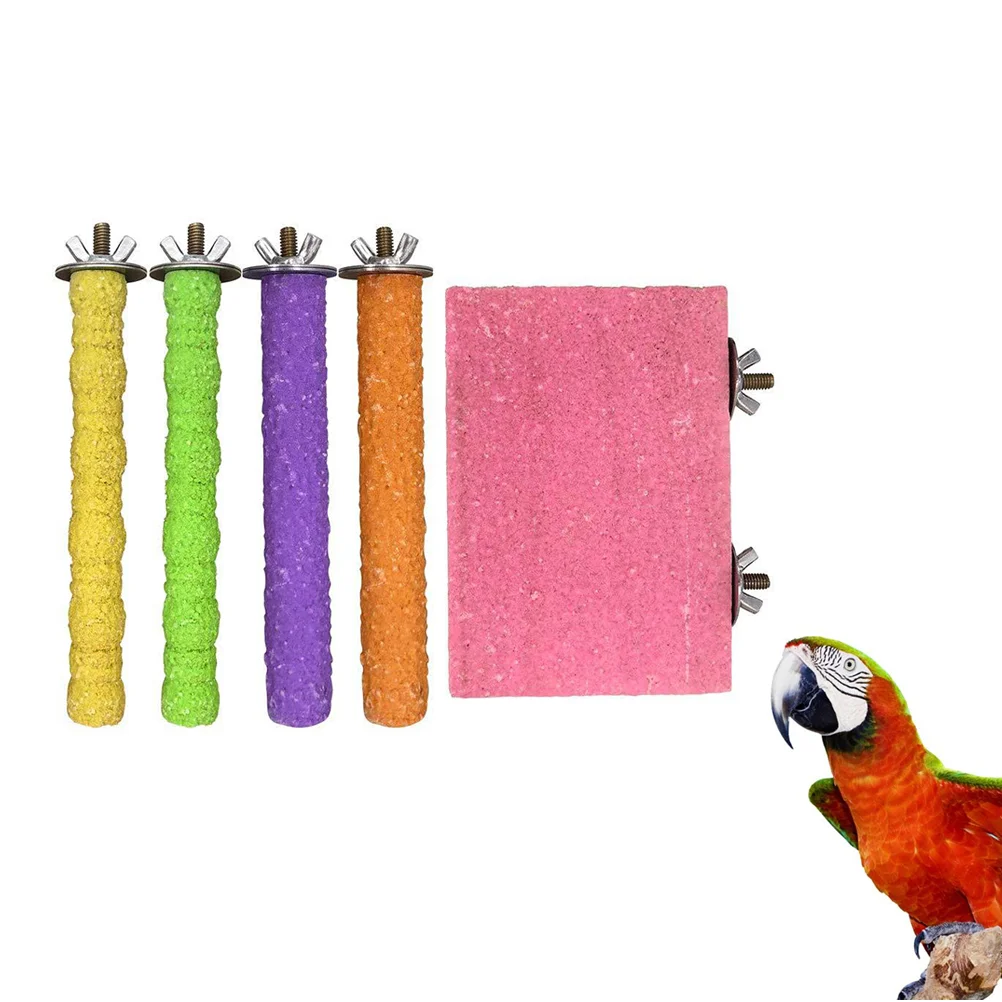 

Bird Perches Stand Platform Playground Training Birds Parrots Cockatiels Toy Pet Cage Exercise Parrot Parakeet Perch Conure
