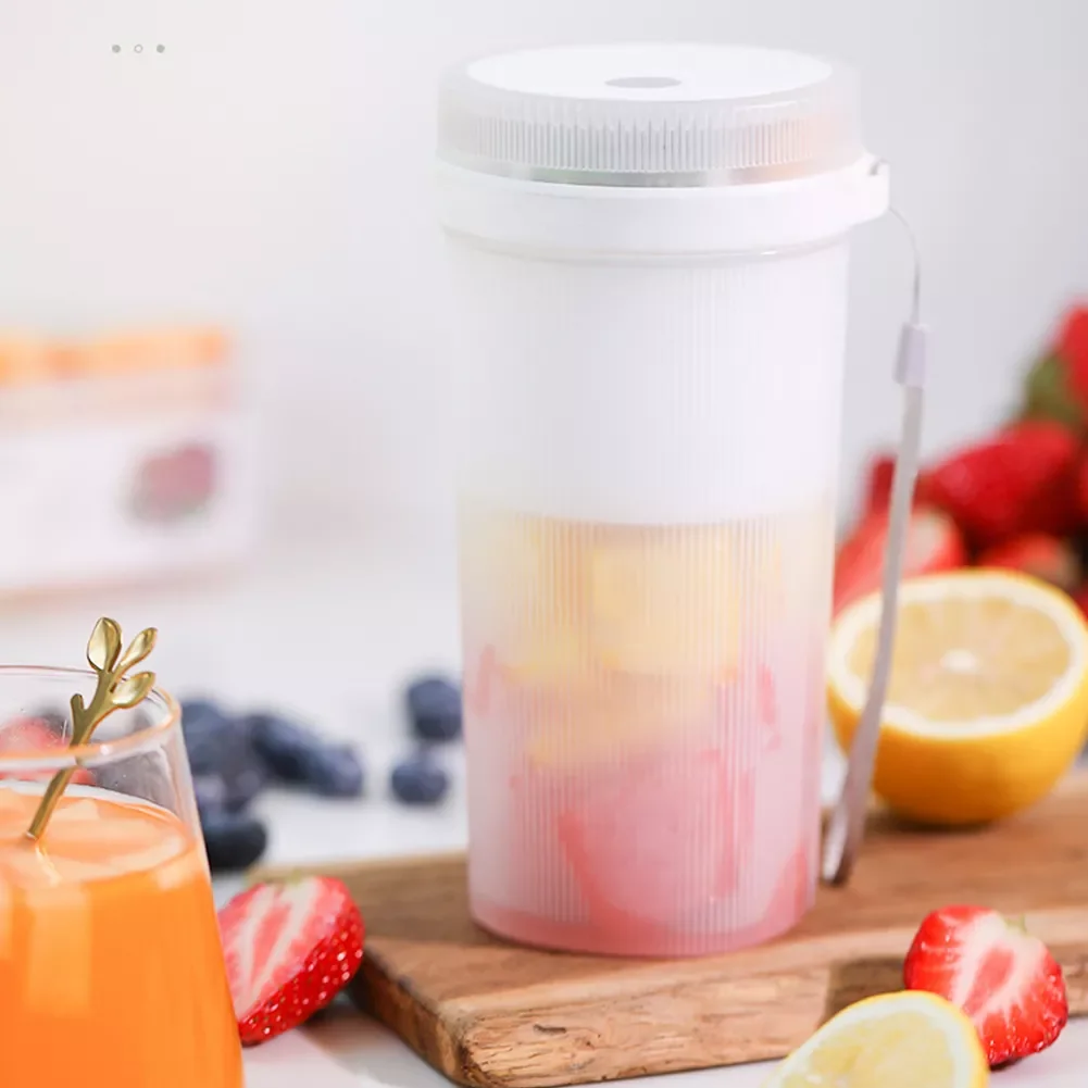 

300ml 6 Blades Fruit Juicer Mini USB Portable Smoothie Maker Blender Machine Sports Bottle Juicing Cup Kitchen