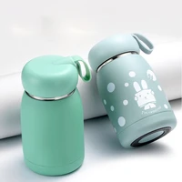 cute water bottle stainless steel insulation cup vacuum flasks travel drink tumbler 320ml portable coffee thermos in car tea mug