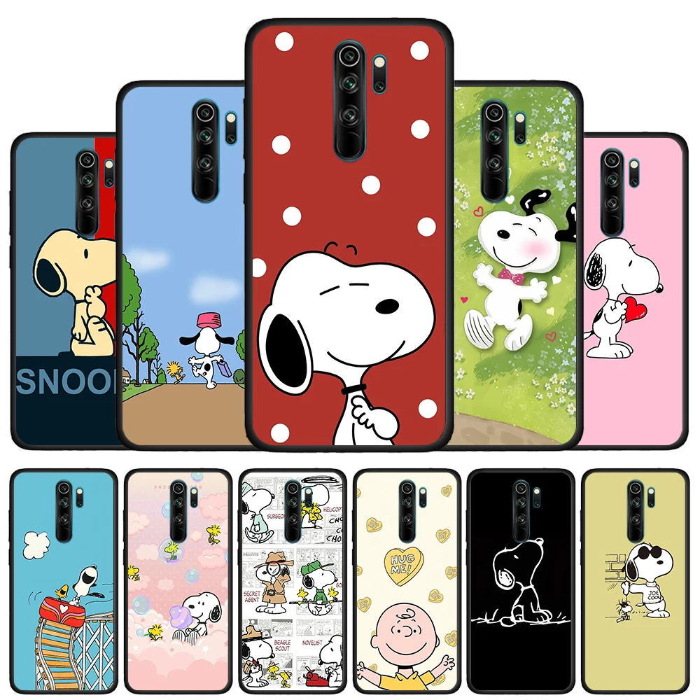 

Cute Snoopy Happy Silicone Cover For Xiaomi Redmi 10 9T 9 9C 9A 9AT 9i 8 8A 7 6 Pro 7A 6A 5 5A 4X S2 Plus Phone Case Coque