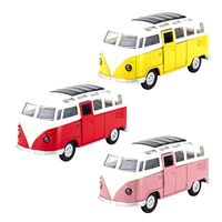 classic school bus toy 132 scale aluminum alloy car toy colorful toddler vehicle model realistic express bus toy for toddler