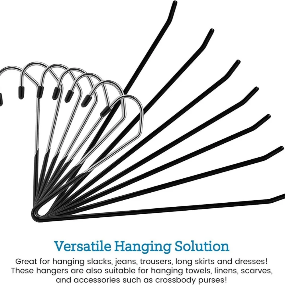 Противоскользящая вешалка для брюк и джинсов одежды прочная металлическая