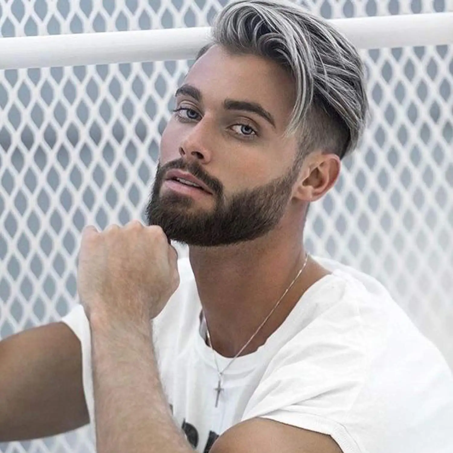 Q6 швейцарские кружевные человеческие волосы мужские парики отбеливающие узлы