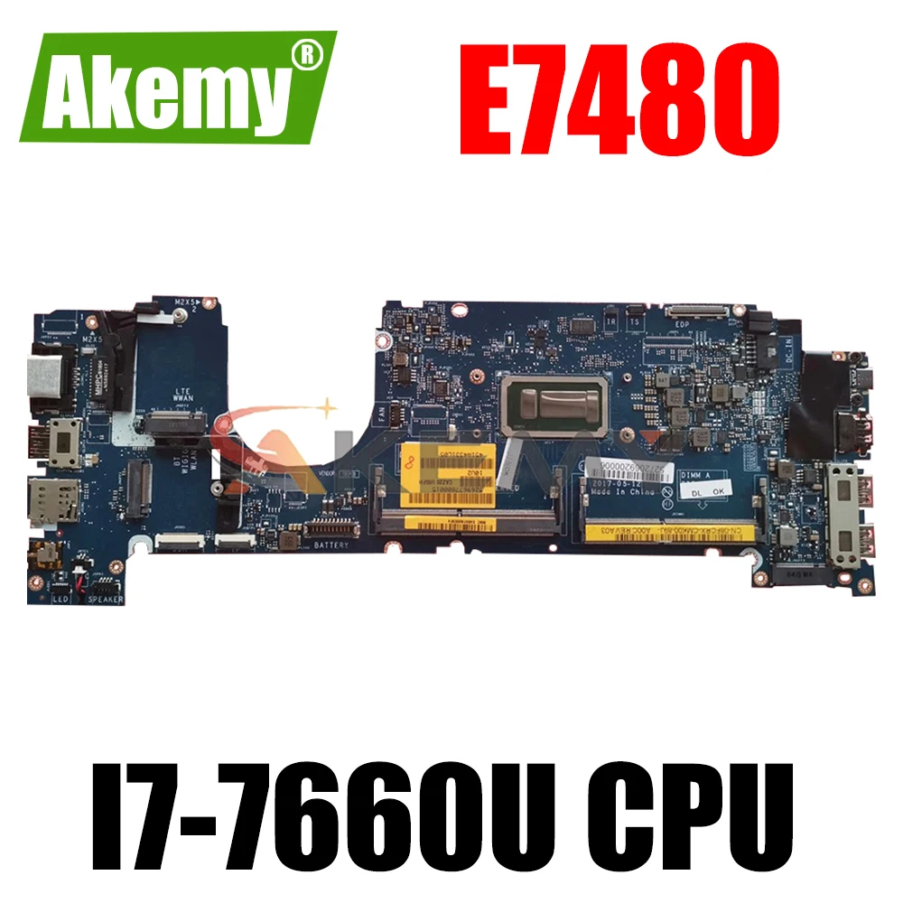 

Материнская плата Akemy 100%, новая модель, для DELL Latitude E7480, системная плата