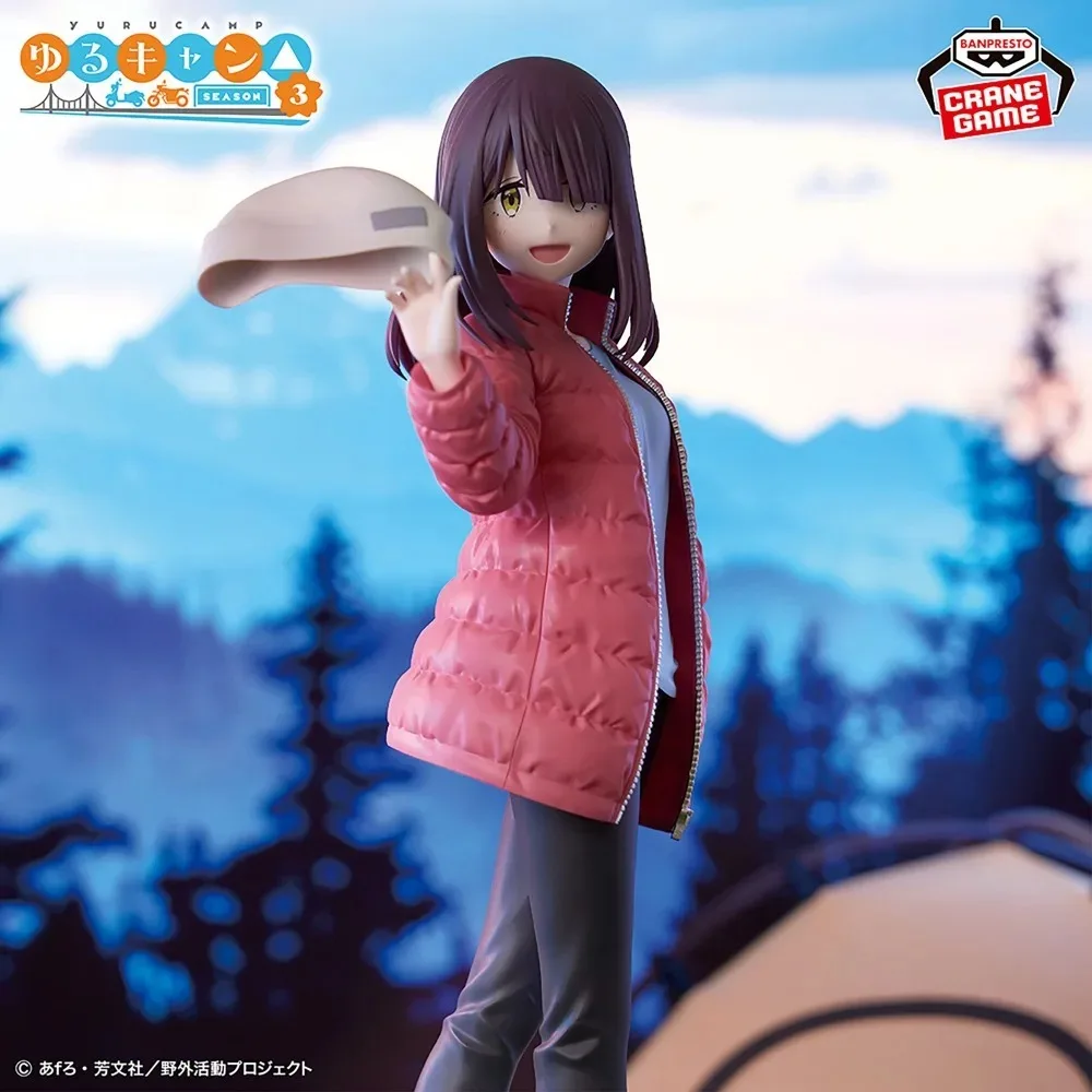 Фото В наличии: Оригинальная коллекционная фигурка Bandai Banpresto Айано Токи из аниме Yurucamp, 3-й сезон, 24 см, модель для коллекции, подарок на день рождения №2
