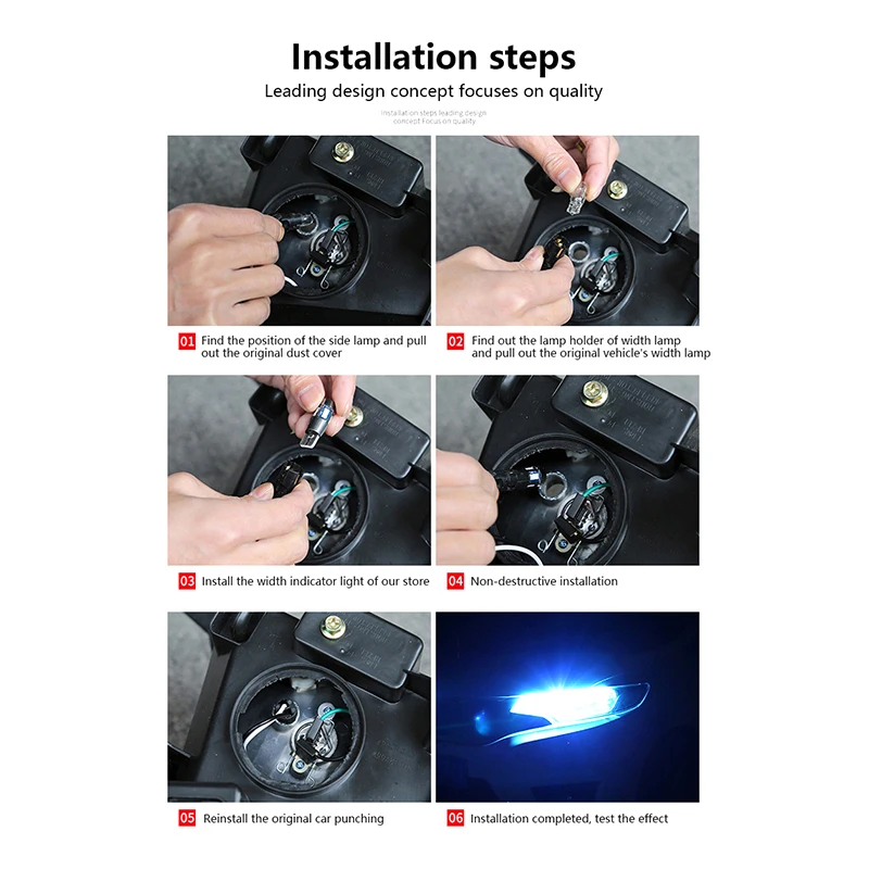 Автомобильный светодиод T10 W5W Canbus Glass COB 6000k Купольная лампа для чтения Маркер