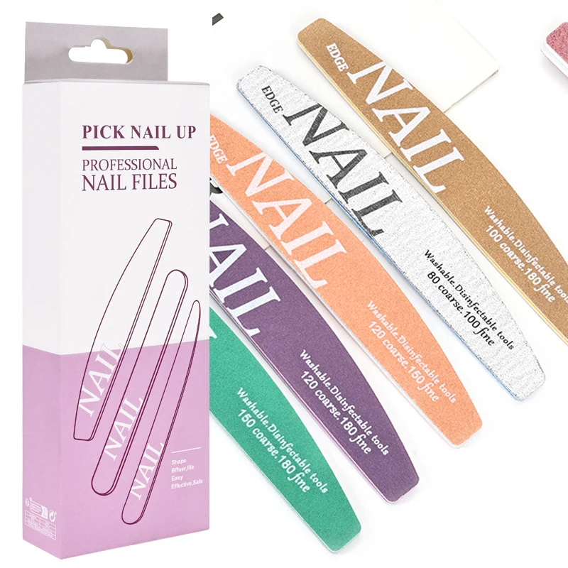 

12pcs Different Grit Sandpaper Nail Files and Buffer Set Sponge Wood Sanding Buffer Strips for Shaping Polishing Buffing Tool