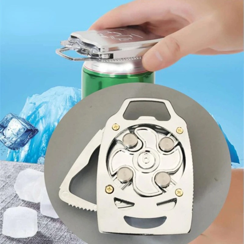 

Multifunctional Can Opener Bottle Opener Portable Stainless Steel Bottle Opener Easy To Use Beer Beverage Top Cut Can Opener
