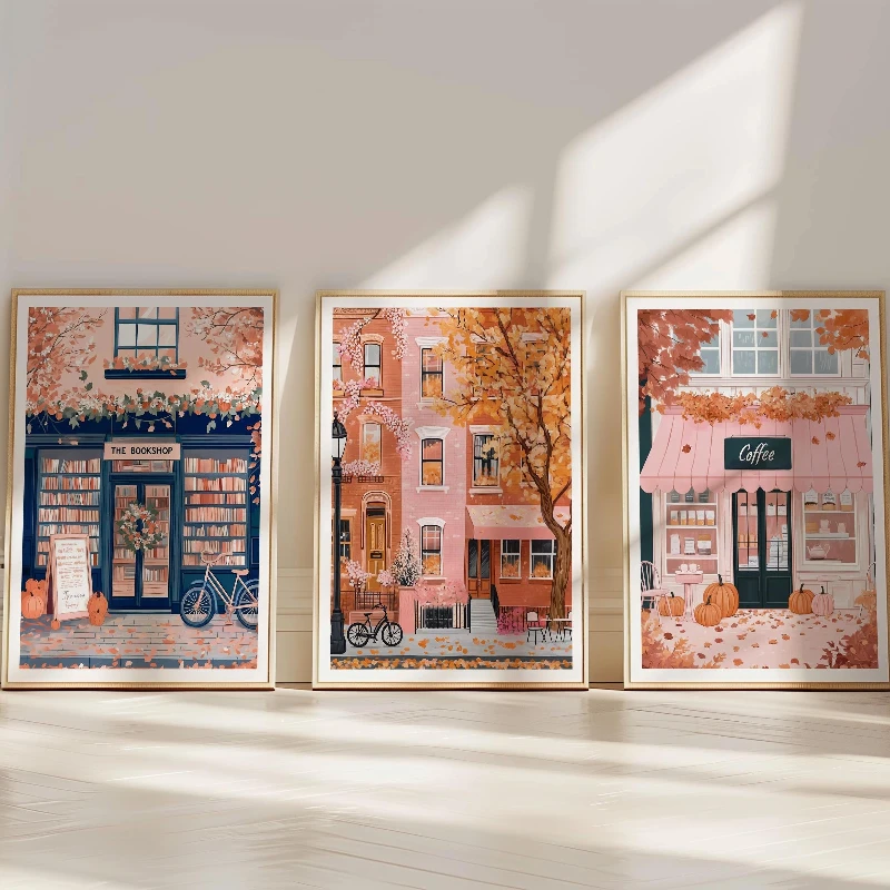 

Набор из 3 картин на холсте осеннего стиля YITONGKE