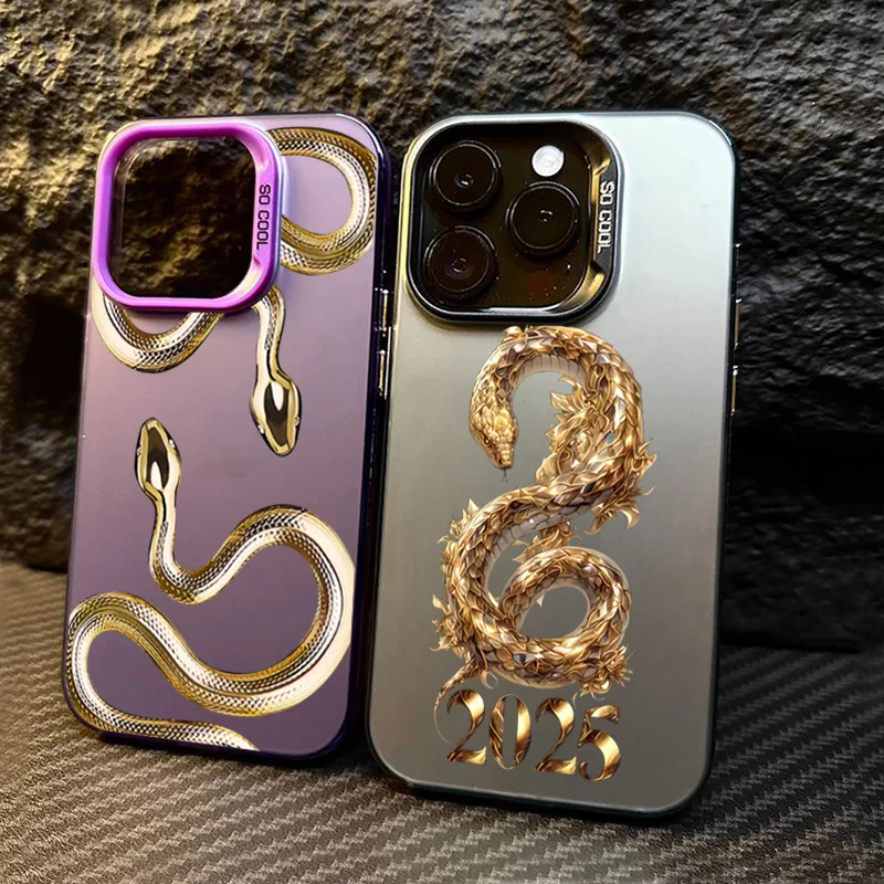 Чехол с золотым змеиным узором для Xiaomi 14T Pro чехлы Mi 11 Lite 5G 14 13T 13 12T Poco F6 M6 X6 X5 F5