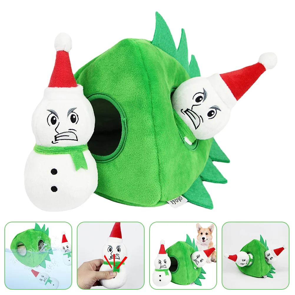 

1 Set Plush Dog Pet Stuffed Washable Dog Interactive Dog for Diversion Chewing